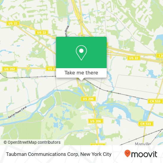 Mapa de Taubman Communications Corp