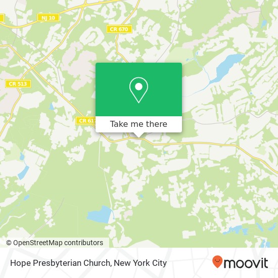 Mapa de Hope Presbyterian Church