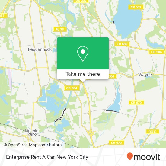 Mapa de Enterprise Rent A Car