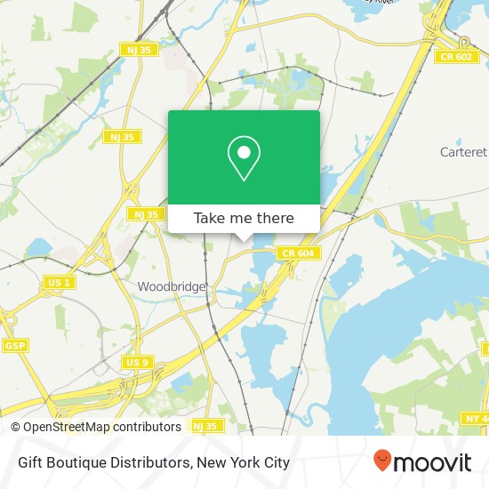 Gift Boutique Distributors map