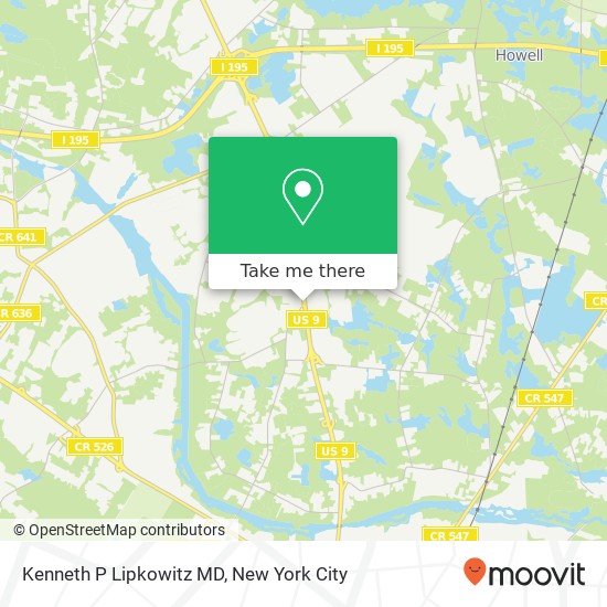 Kenneth P Lipkowitz MD map