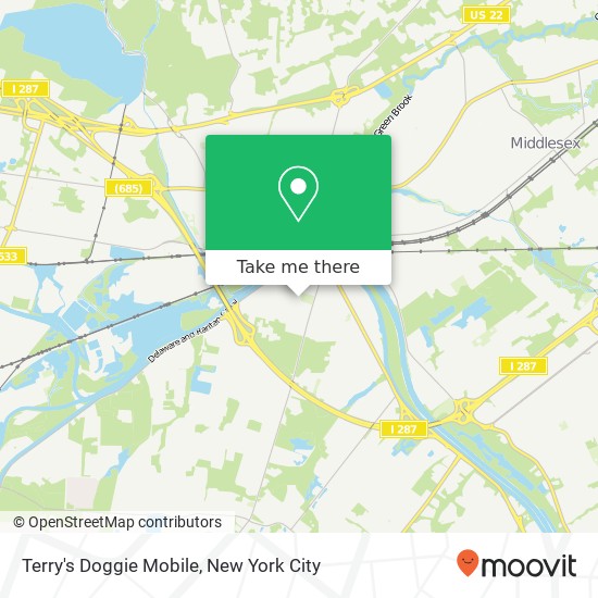 Mapa de Terry's Doggie Mobile