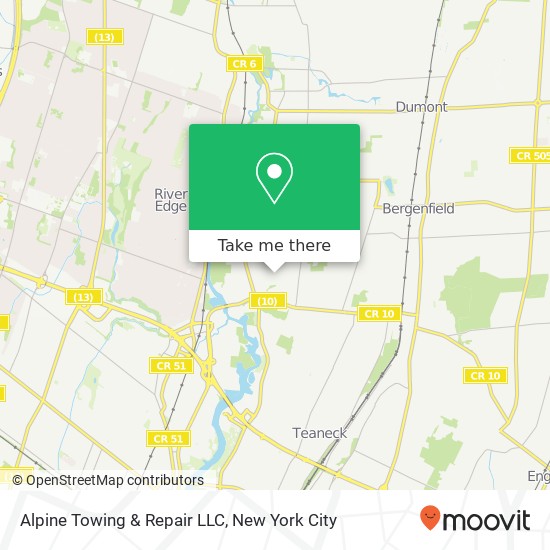 Alpine Towing & Repair LLC map