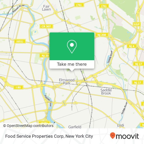 Food Service Properties Corp map