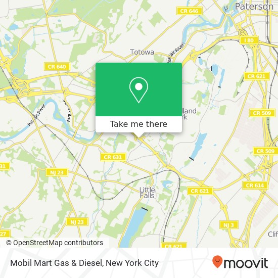 Mobil Mart Gas & Diesel map