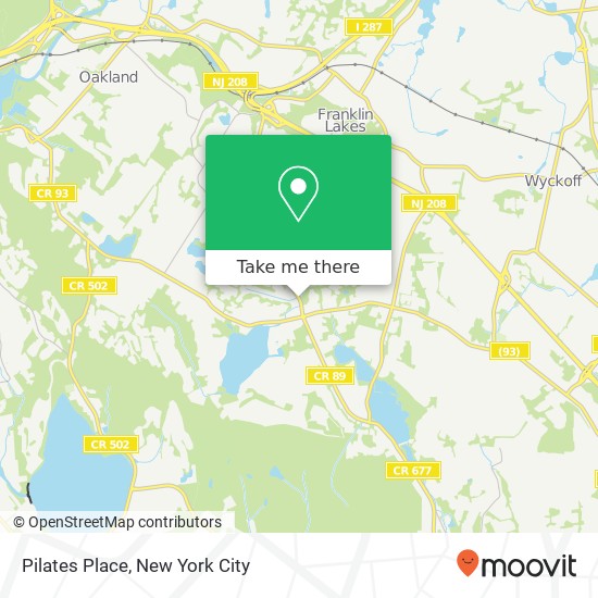 Pilates Place map