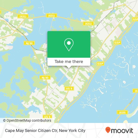 Cape May Senior Citizen Ctr map
