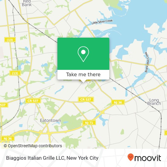 Biaggios Italian Grille LLC map