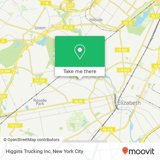 Mapa de Higgins Trucking Inc