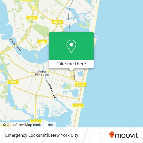 Emergency Locksmith map