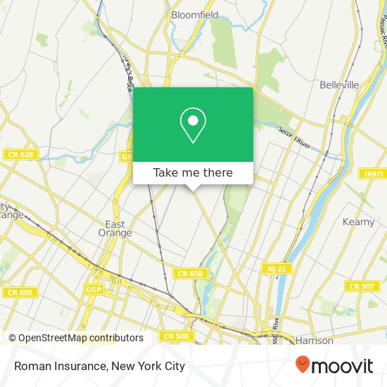 Roman Insurance map