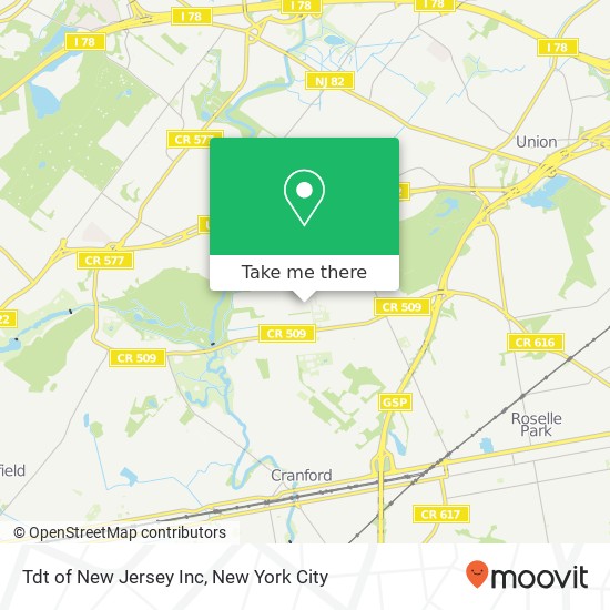 Tdt of New Jersey Inc map