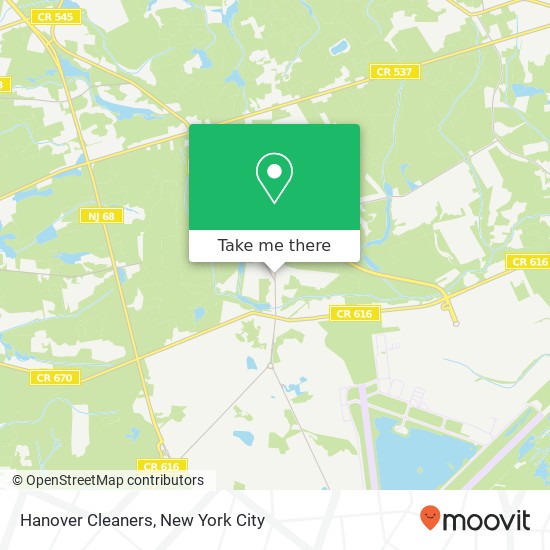 Hanover Cleaners map