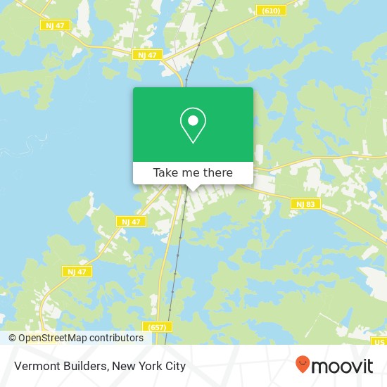 Vermont Builders map
