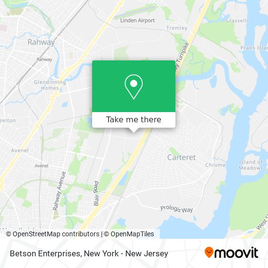 Betson Enterprises map