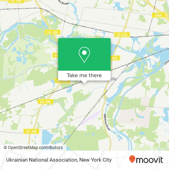 Ukrainian National Association map