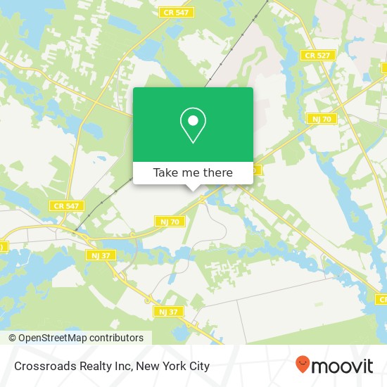 Crossroads Realty Inc map