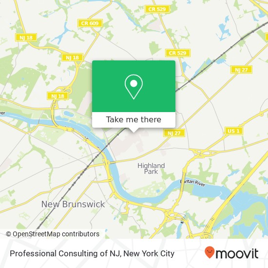 Professional Consulting of NJ map