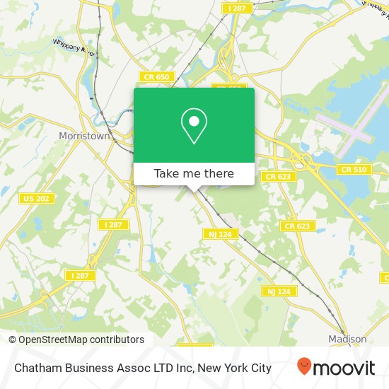 Chatham Business Assoc LTD Inc map