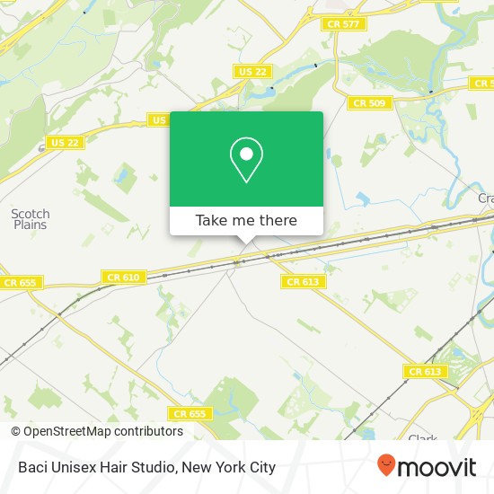 Mapa de Baci Unisex Hair Studio