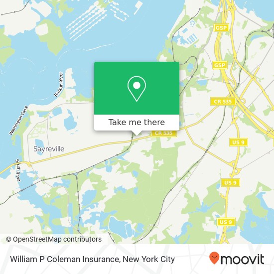 William P Coleman Insurance map