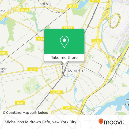 Michelino's Midtown Cafe map