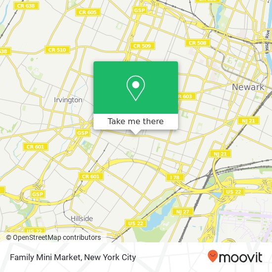 Mapa de Family Mini Market