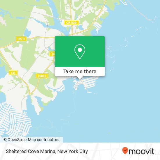 Mapa de Sheltered Cove Marina