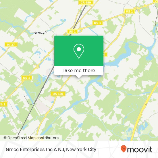 Mapa de Gmcc Enterprises Inc A NJ