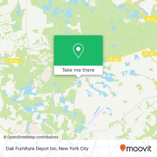Mapa de Oak Furniture Depot Inc