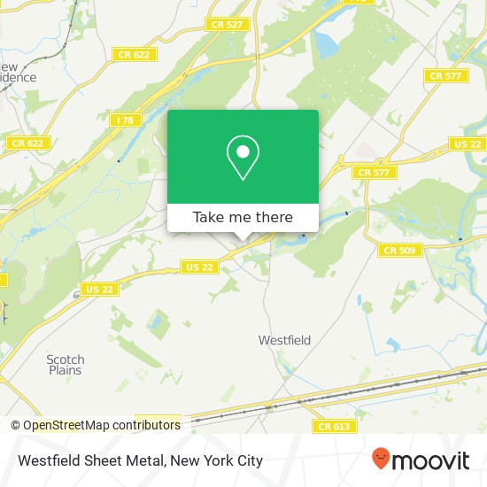 Mapa de Westfield Sheet Metal