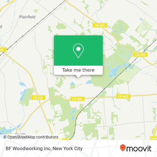 BF Woodworking Inc map
