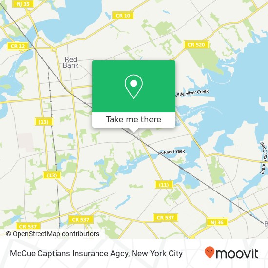 Mapa de McCue Captians Insurance Agcy