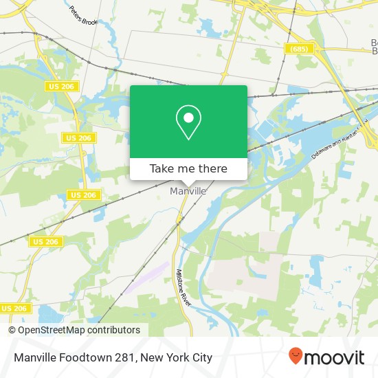 Manville Foodtown 281 map