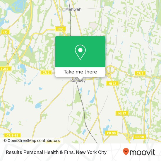 Mapa de Results Personal Health & Ftns