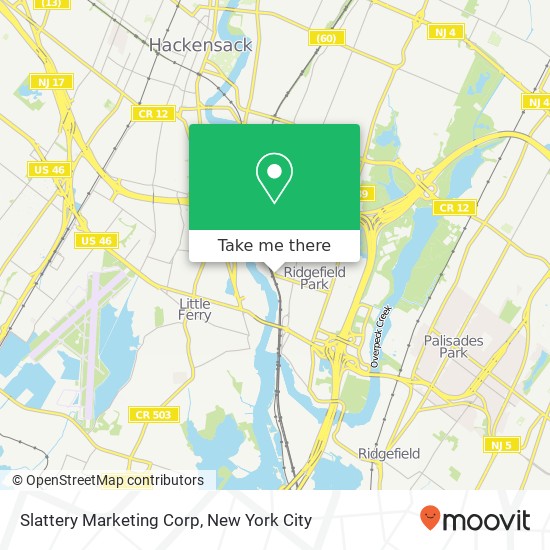 Slattery Marketing Corp map
