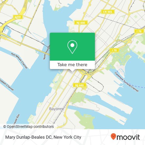 Mapa de Mary Dunlap-Beales DC