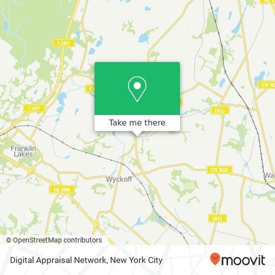 Mapa de Digital Appraisal Network