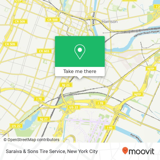 Mapa de Saraiva & Sons Tire Service