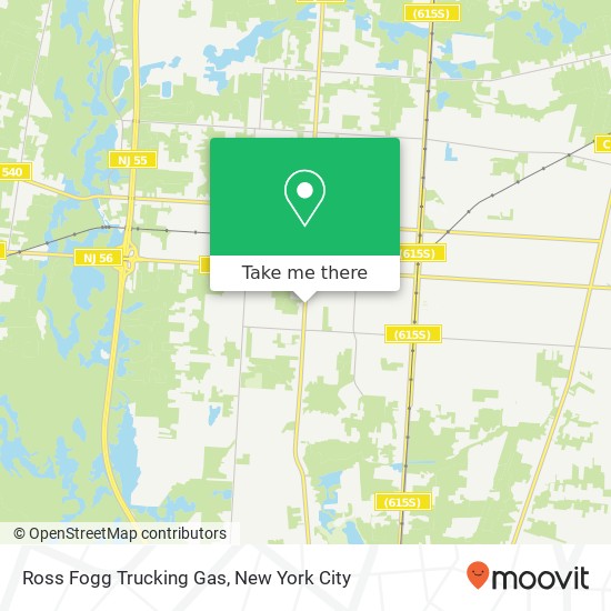 Mapa de Ross Fogg Trucking Gas