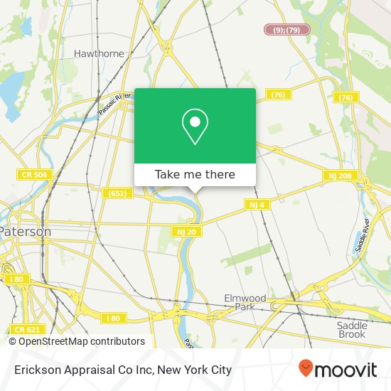 Mapa de Erickson Appraisal Co Inc