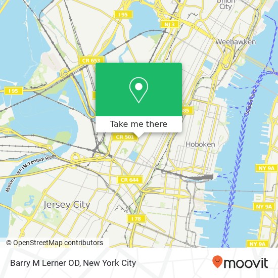 Barry M Lerner OD map