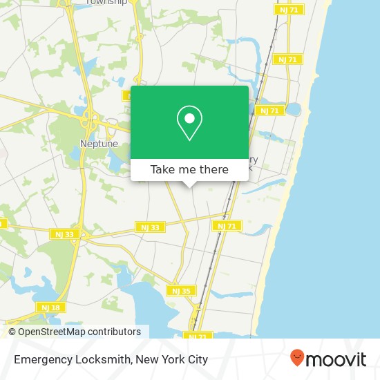 Emergency Locksmith map