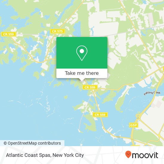 Atlantic Coast Spas map