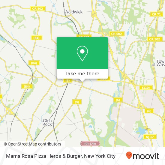 Mama Rosa Pizza Heros & Burger map