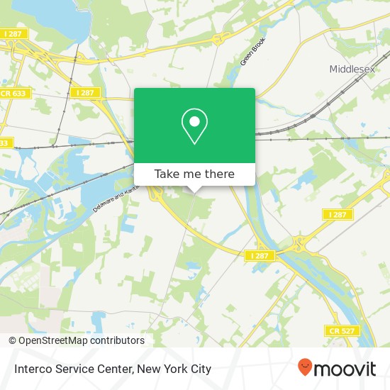 Interco Service Center map