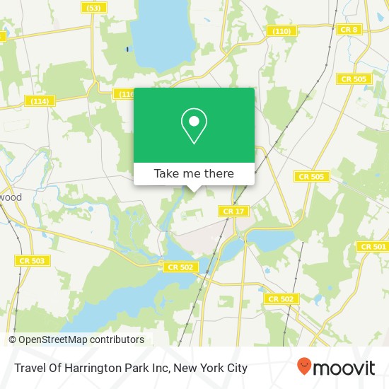 Travel Of Harrington Park Inc map