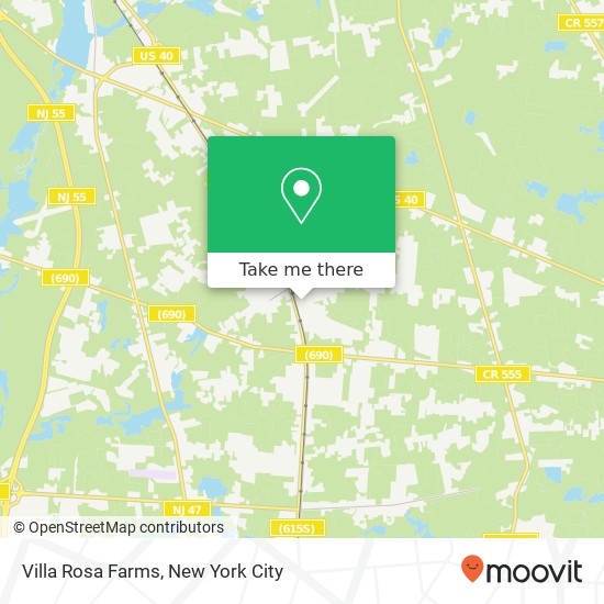 Mapa de Villa Rosa Farms
