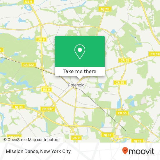 Mapa de Mission Dance
