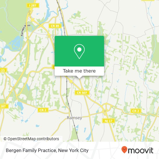 Mapa de Bergen Family Practice